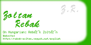 zoltan rebak business card